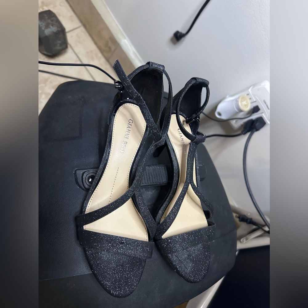 Gianni Bini Sparkling Black Heels